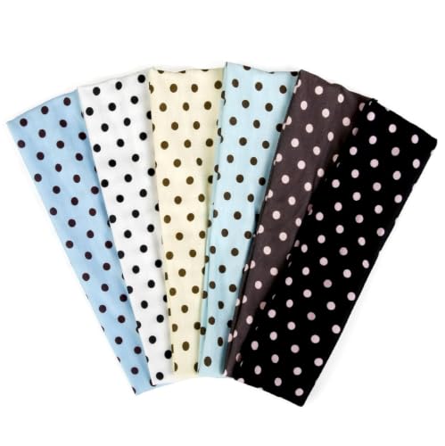 Polka Dot Headbands for Women - 6PCS Retro Y2K Hair Accessories