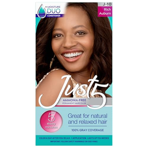 Just 5 Women Hair Color - Rich Auburn, 7.04 oz, 5-Minute Gray Cover