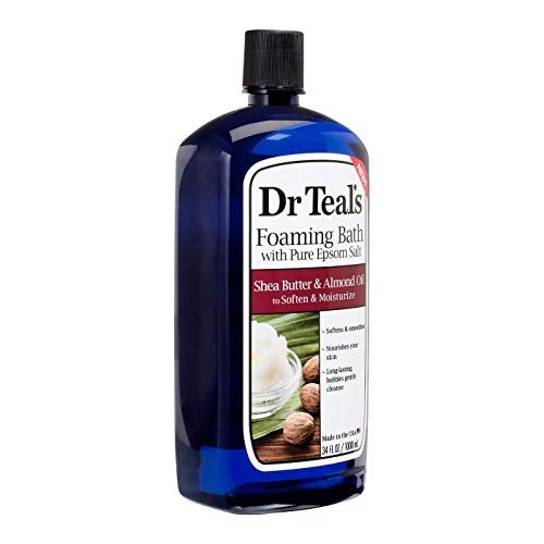 Dr. Teal's Foaming Bath Gift Set with Shea Butter & Melatonin,Stress Relief, 2x34oz