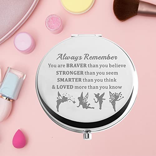 KEYCHIN Inspirational Pocket Mirror - Engraved Fairy Tale Makeup Mirror