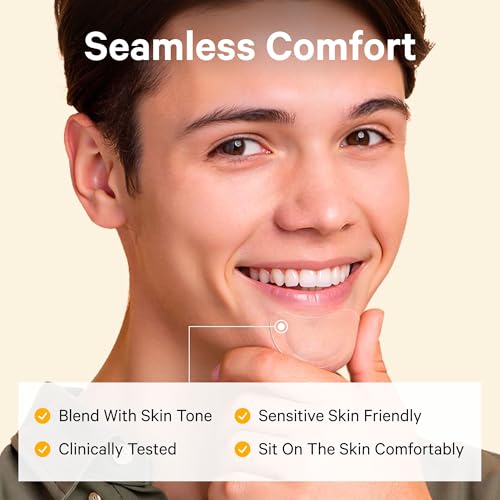 Sosky Large Chin Pimple Patches 12 Count Hydrocolloid Acne Spot Cover for Breakouts