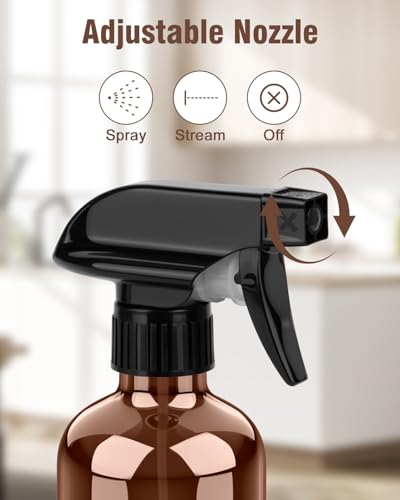 Bontip 16 oz Glass Spray Bottle Set - Eco-Friendly & Refillable