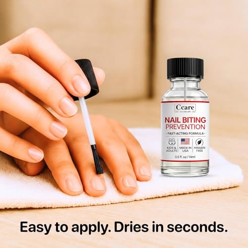 C CARE Nail Biting Prevention for Kids & Adults - Bitter Deterrent 0.5 fl oz
