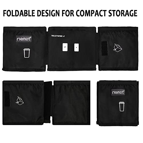 Riemot Travel Cup Holder for Suitcases - Holds 2 Coffee Mugs