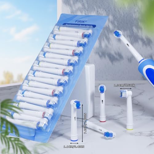 FIRIK 20 Pack Replacement Electric Toothbrush Heads Compatible with Oral B Braun - Mixed/1 Count