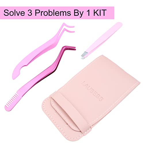 LAUBESS Lash Applicator Set 3 Pcs for Eyelash Clusters & Extensions