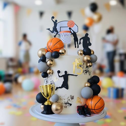 Basketball Cake Toppers Set - 29pcs Sports Party Decorations