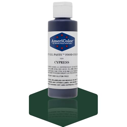 Americolor Cypress Soft Gel Paste Food Color - 4.5 oz Bottle
