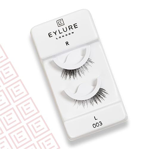Eylure Pre-Glued Light & Wispy Accent No. 003 Natural Lashes 2 Pack, Vegan & Cruelty-Free