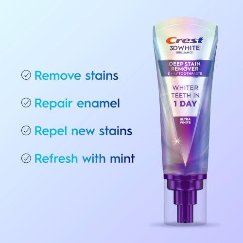 Crest 3DWhite Brilliance Deep Stain Remover Toothpaste - 3.1oz