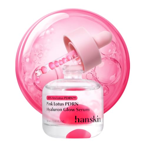Hanskin PDRN Glow Serum with Pink Lotus & Peptides - Hydrating Face Treatment