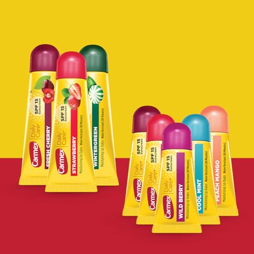 Carmex Daily Care Moisturizing Lip Balm Variety Pack, 8 Count (3 Tubes, 5 Minis)