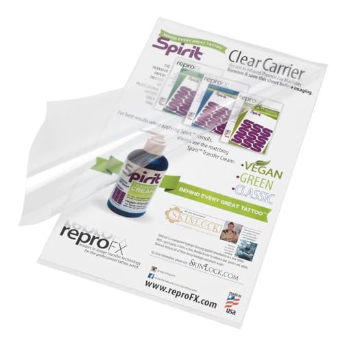 Spirit® 14 Inch Clear Carrier for Thermal Tattoo Transfer - USA Made