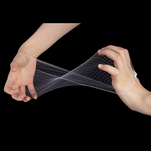 100PCS White Invisible Hair Nets - 20" Elastic Edge for Bun & Sleep