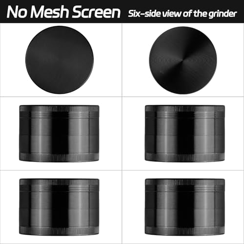 2.5'' Heavy-Duty Zinc Alloy Spice Grinder for Kitchen - Smooth Grinding