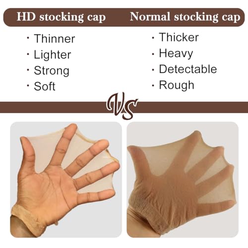 Tinashe HD Wig Caps 5Pack/10PCS - Thin Breathable Nylon Wig Caps for Women & Cosplay