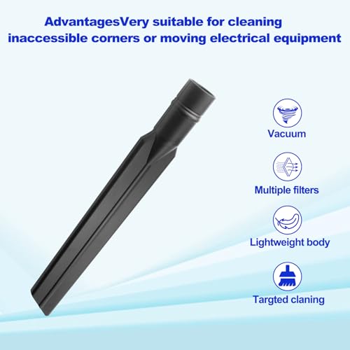 1.5-Inch Vacuum Crevice Tool Attachment for Shop Vac | 17" Length