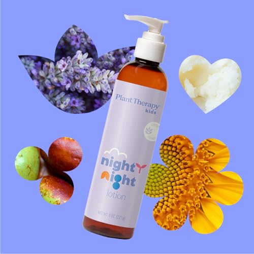 Plant Therapy Kids Nighty Night Lotion, Calming Sleep Aid & Body Cream 8 oz
