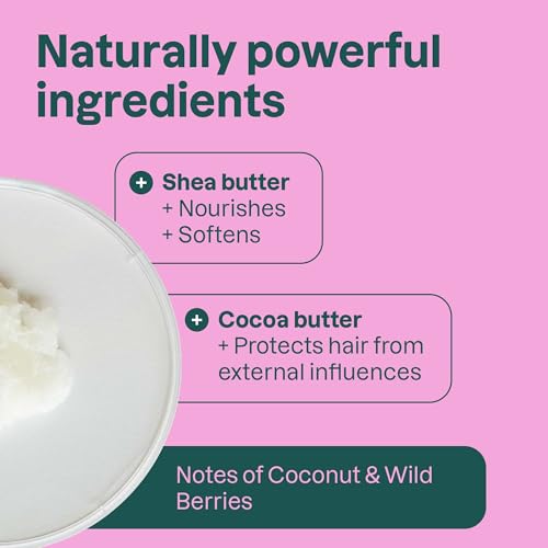 ATTITUDE Moisture Rich Conditioner Bar 3 Oz - Natural, Vegan, Shea & Cocoa Butter, for Ultra Dry & Damaged Hair, Coconut & Wild Berries Scent, Pack of 1