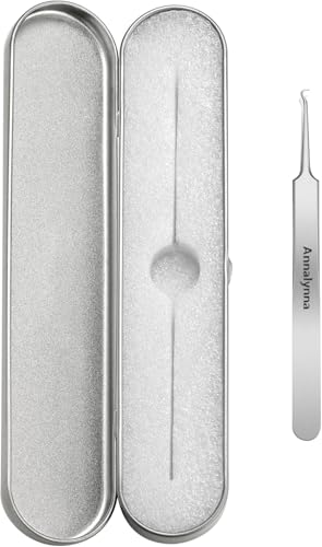 Stainless Steel Curved Tweezers for Acne Removal & Skin Care