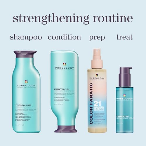 Pureology Strength Cure Conditioner for Damaged Hair - Vegan & Sulfate-Free
