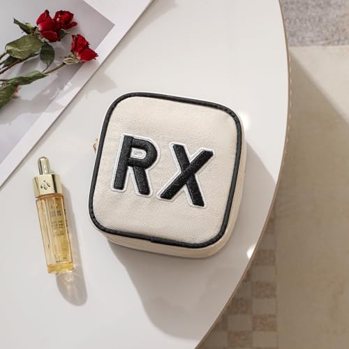 Customized Small Canvas Medicine Cosmetic Bag 11Beige Canvas – uekeboag