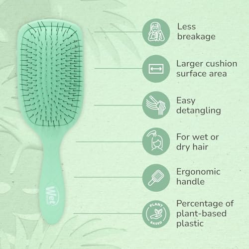 Wet Brush Go Green Paddle Detangler Hair Brush for Wet and Dry Hair