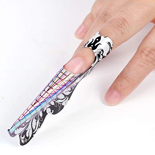 DouborQ 500PCS Acrylic Nail Forms for Nail Extensions & Art