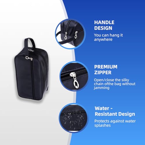 Tumecos Travel Toiletry Dopp Kit & Electronics Organizer Bag