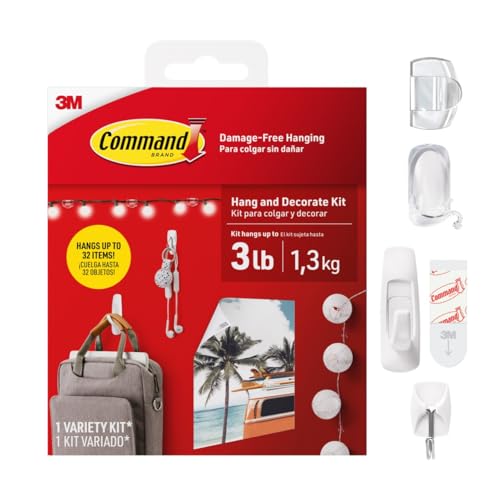 Command Hang and Decorate Kit - Damage-Free Wall Hooks & Strips