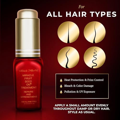 Miracle Fruit Oil Hair Treatment - 15ml Nourishing Oil for Damaged Hair