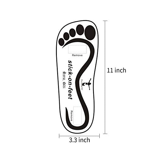 Disposable Black Spray Tan Stick-On Feet - 25 Pairs for Tanning