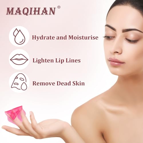RAINFLOW 30PCS Hydrating Lip Mask Patches for Dry Lips