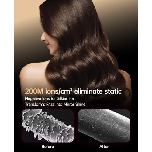Hair Dryer, CONFU Blow Dryer with Diffuser, 21000PRM Professional Hairdryer, Portable Lightweight Fast Drying Negative Ionic Blow Dryer, Hair Diffuser for Curly Hair for Home Travel