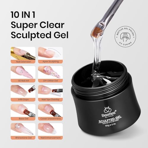 Beetles 60g Hard Builder Gel Kit for Nail Extension & Sculpting