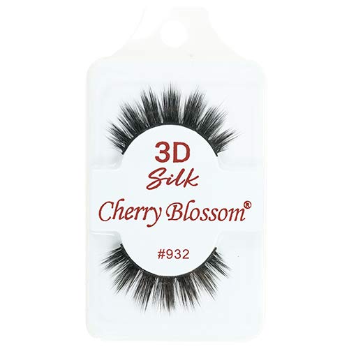 Cherry Blossom 3D Mink False Eyelashes - Silk 932, 10 Pack