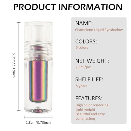Duochrome MultiChrome Chameleon Liquid Metallic Eyeshadow #06 by AMY'S DIARY