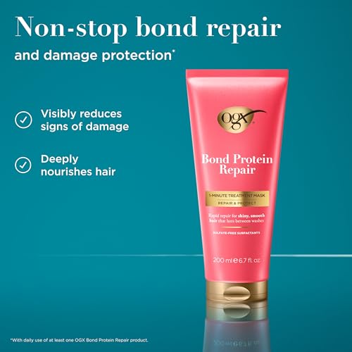 OGX Repair & Protect Bond Protein 1-Minute Hair Treatment Mask - 6.7 fl. oz