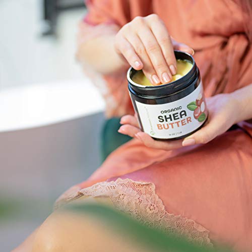 Premium Nature Organic Raw Unrefined Shea Butter 16 oz - Skin & Hair Moisturizer