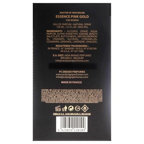 Master of Essence Pink Gold EDP Spray for Women, 3.3 oz