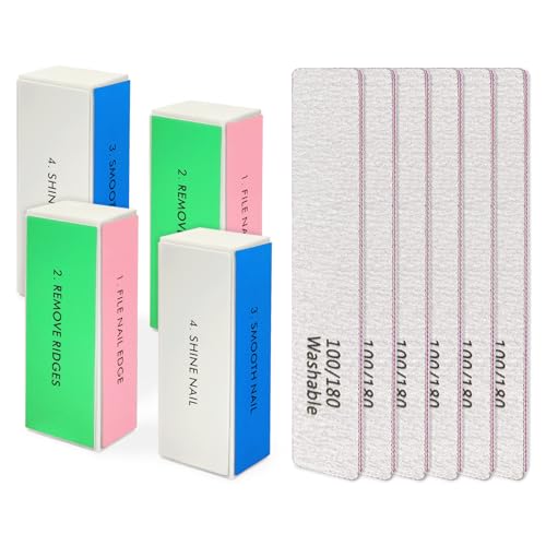 LNAUJS Nail Files and Buffers Set - 10-Piece Professional Kit