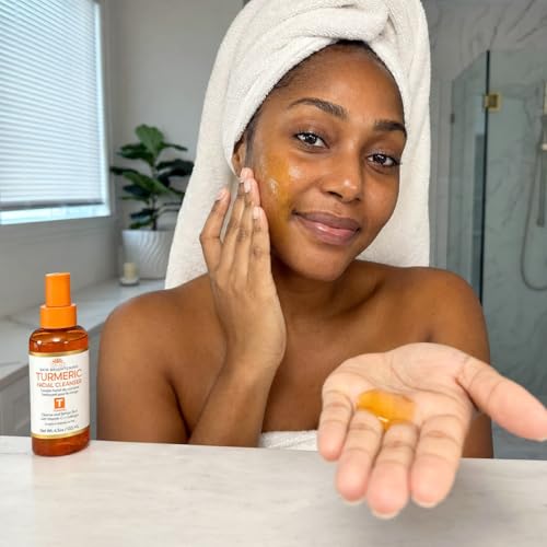 Turmeric Facial Cleanser with Vitamin C - Brightening Face Wash for All Skin Types