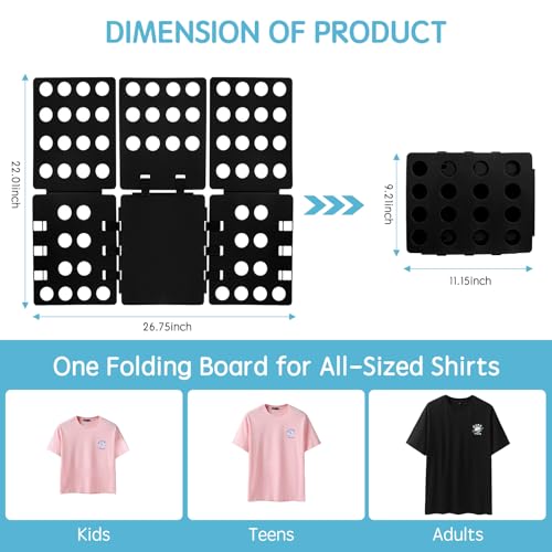 GYE T-Shirt Folding Board - Durable Plastic Laundry Organizer