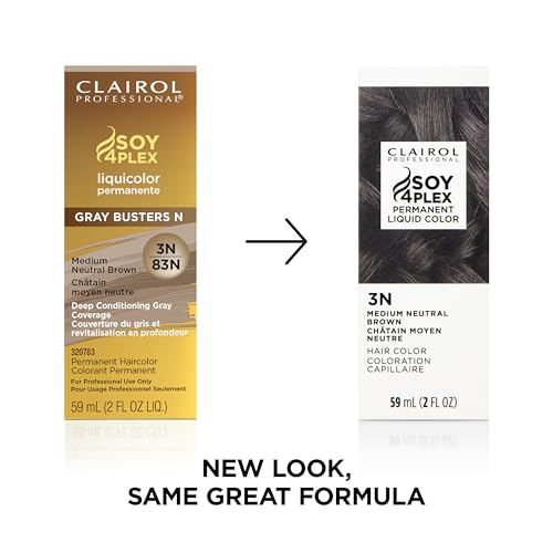 Clairol Professional Permanent Liquid Hair Color - Medium Neutral Brown 3N
