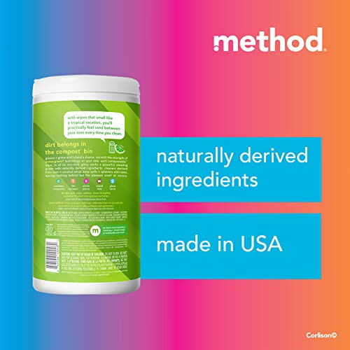 Method All-Purpose Cleaning Wipes - Plant-Based, Pack of 2