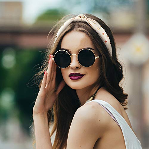 WILLBOND 4-Piece Rhinestone Knotted Headband Set for Women and Girls