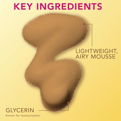 Jergens Natural Glow Self Tanner Mousse - Light Bronze, 6 fl oz