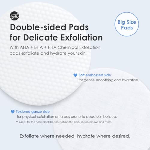 Glowiest Daily Rituals Peeling Pads with Hyaluronic Acid & PDRN - Exfoliating AHA BHA PHA Face & Body Treatment