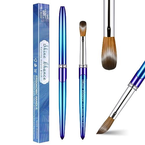 Shine Chance Size 10 Acrylic Nail Brush - 100% Pure Kolinsky