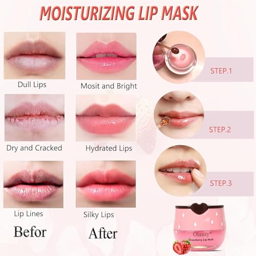 8-Pack Bee Honey Lip Balm & Overnight Sleep Mask Set with Applicator